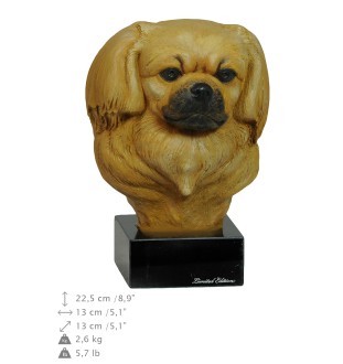 Spaniel tybetański ręcznie pomalowana statuetka Art-Dog